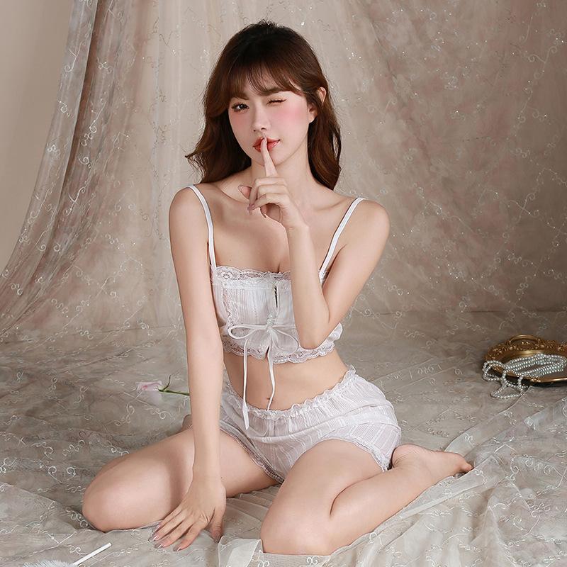 Sex Clothes, Suspenders, Chest Wraps, Split Pajamas, Female Sexy, Cute, Pure Desire, Beautiful Loungewear, Court Vest