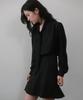 LAMINEZ Silky Strap Blouse - Black