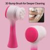 Double-sided Silicone Facial Cleansing Brush, Soft-bristled Facial Cleansing Brush, Gentle and Deep Exfoliating Cleaning Tool