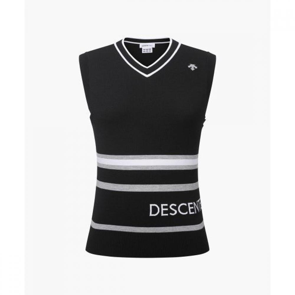 

Descente Golf Женский трикотажный жилет с V-образным вырезом BLKGBLACK/80