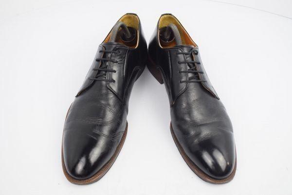 Mr.JUNKO Genuine Leather U-Tip Shoes [26.0/Black] Men’s Dress Shoes Business(USED)