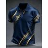 Men's Print Golf Polo Shirt Short Sleeve Micro Elastic Polyester Outdoor Casual Summer Streetwear Daily Wear