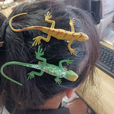 12Pcs Hairpin Vibrant Color Lizard Decor Handcrafted Hair Clip Hair Decoration Halloween Hair Accessory Fun Costume Gift