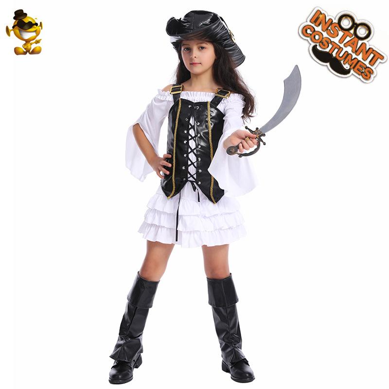 

Halloween girl pirate party costume cosplay costume stage performance costume XXL（14-16Y）