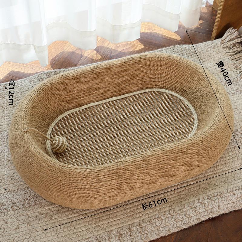 Durable Scratch-Resistant Cat Scratching Board & Claw Sharpening Sisal Bed