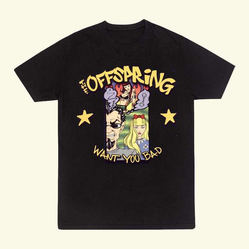 The Offspring - Want You Bad Black Cotton Unisex T-shirt Unisex T-Shirt XXL