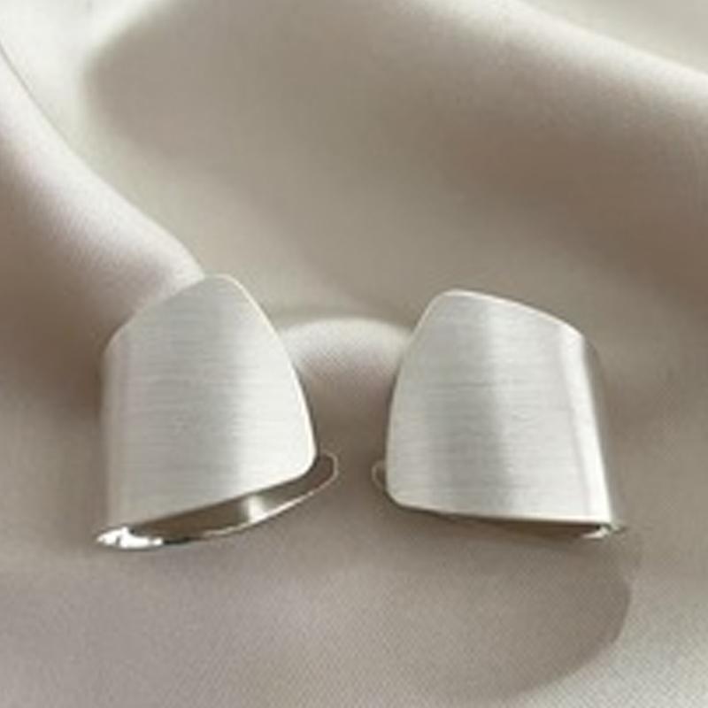 Personality Metal Square Geometric Stud Earring Set for Women Ins Daily Commuting Accessories Design Sense Jewelry Gift
