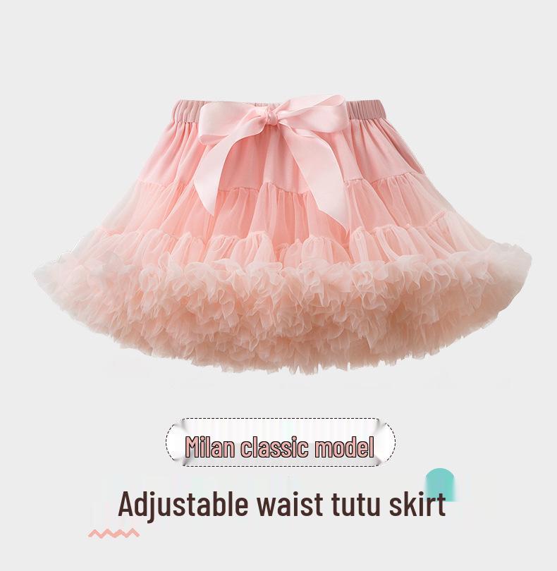 Children's Princess Mesh Tutu Dress - Soft, Puffy, Breathable Skirt for Girls