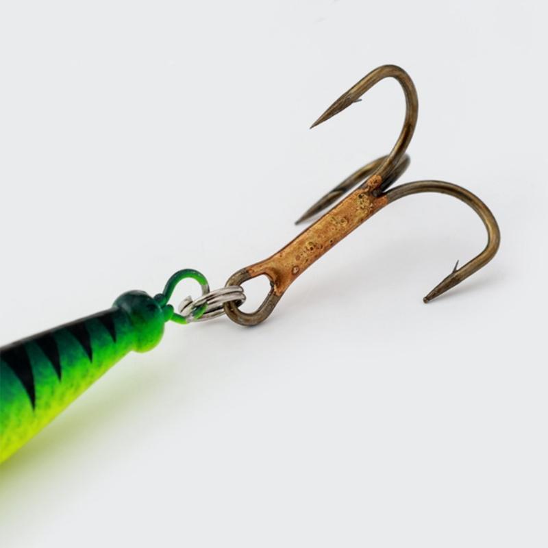 Spinner Fishing Lures with Triple Hooks Sequins Artificial Baits Hard Metal Spinner Baits for Freshwater Saltwater
