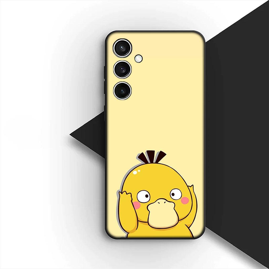 Funda de Teléfono P-Pokemons GO Gengar P-Pikachus Psyduck para Samsung Galaxy S25 S24 S23 FE Ultra Plus S7 Edge S25+ S23+ A56 5G