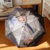 1pc Hollywood movie star John Wayne Umbrella Portable Folding Umbrella Iron Frame Hole Bone Structure Outdoor Home Umbrella