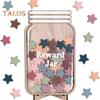 Wooden Reward Jar for Kids Positive Behavior Incentive Chart with Base Stars Flowers Incentive System Management Tools for Student Home Classroom