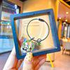 National Style Adorable Panda Bamboo Keyring Exquisite Metal Gift For Couples And Friends