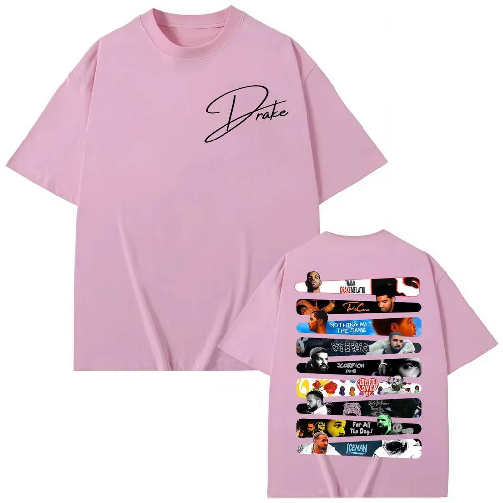 Rapper Drake Springsummer Print T Shirt Mens Womens Fashion Hip Hop Short Sleeve Tshirts Summer Casual pure Cotton Tshirt