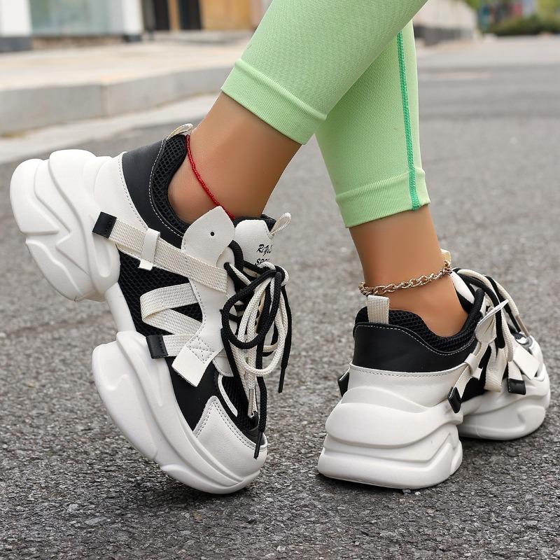Fashion Women Cushion Sneakers Mesh Running Sport Shoes Outdoor Elevator Shoes Heightening Female Casual Walking Shoes