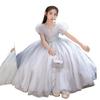 Girls' Elegant Princess Dress for Weddings, Birthdays, and Performances