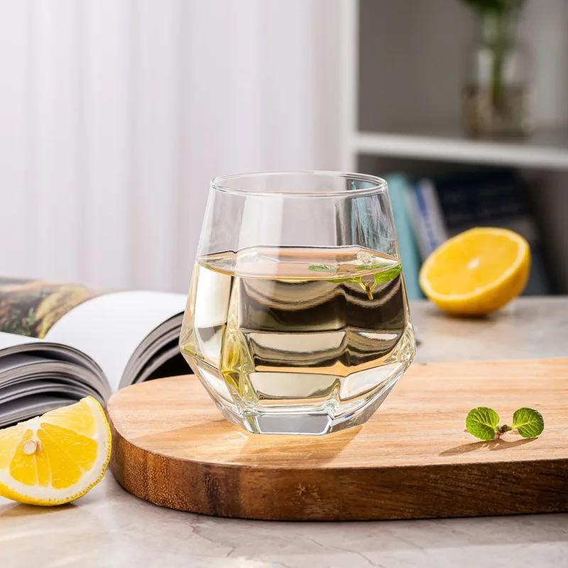 Hexagonal Edge Wine Glasses for Red or White Wine Transparent Cocktail Cup Party Bar Club Champagne Glasses Drinking Tools