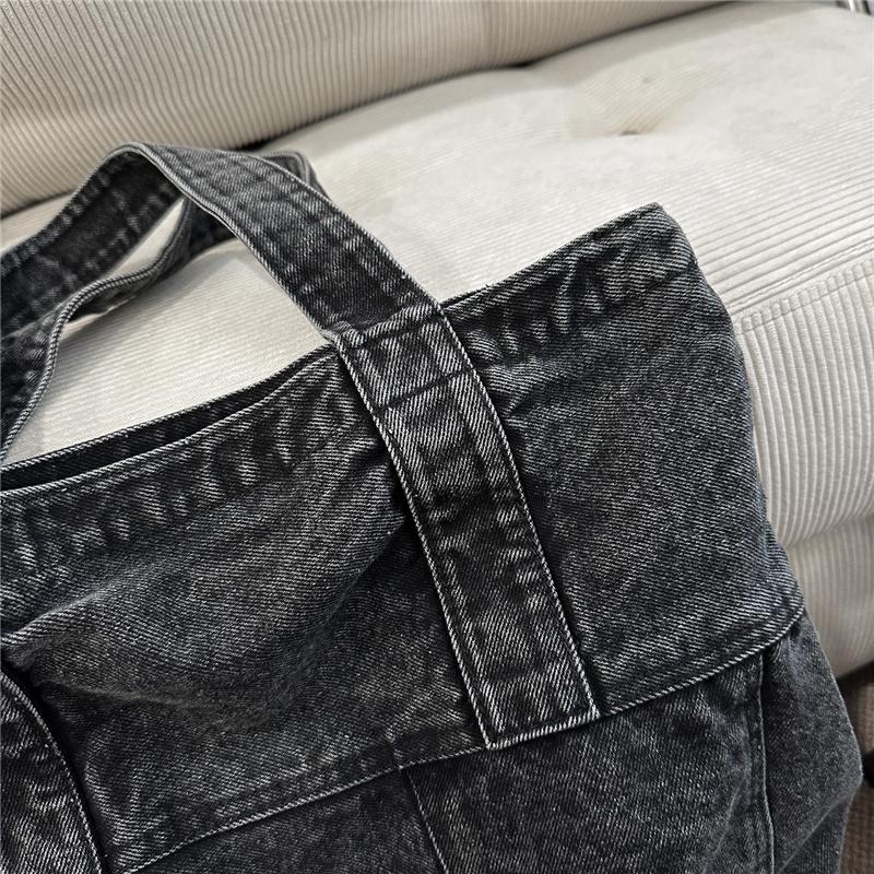 Denim Tote Bag Women's Large Capacity Commuter Handbag