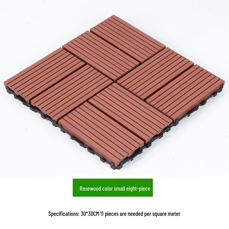 Waterproof WPC Balcony & Garden Flooring - Easy Snap-On, Anti-Corrosion, Ideal for Outdoors & Indoors.