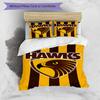 3pcs Football Team (45) Design Cover Set - HD Printed Bedding with 1 Cover and 2 Pillowcases - Perfect for Home and Dorm Decor