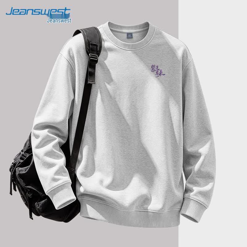 Jeanswest Men's Graphic Print Crewneck Sweatshirt