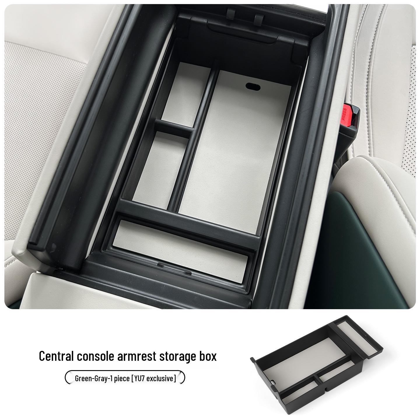 Compatible with Xiaomi YU7 Center Console Armrest and Lower Storage Box for Interior Accessories.
