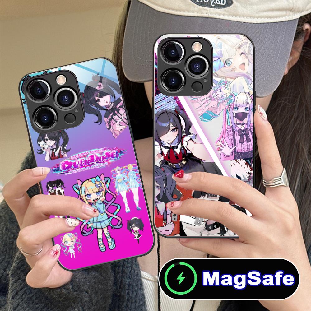 Needy Girl Overdose Phone Case for iPhone 16 15 14 13 12 11 Pro Max Plus Mini MagSafe Glass Colour Printing Smartphone Cover