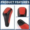 INFINAUTO Automatic Gear Shift Front Automotive Gearbox Stick Shifter Lever Knob for Toyota 4Runner Plastic Faux Leather Black 1pc Knob, 2012-2021,