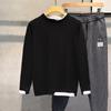 Men's Trendy Long-Sleeve Knit Top - Autumn/Winter 2025 (Fake Two-Piece Style)
