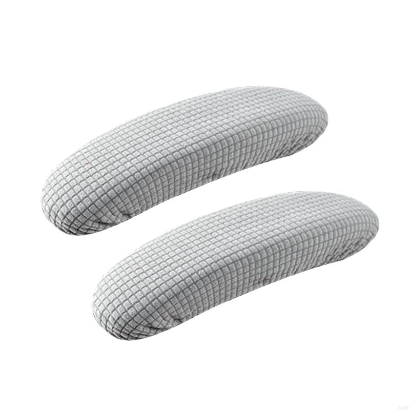 2er-Pack Armlehnen-Schutzbezüge mit Gummiband zur sicheren Befestigung an verschiedenen Bürostühlen, bietet A0KF