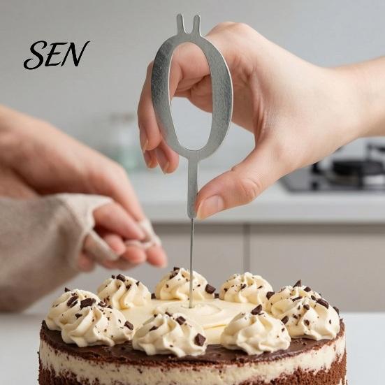 Gift for Party Planners 10 Pcs Reusable Number Candle Holder Set, 0-9 Digital Birthday Cake Stand Cakes Stand, Metal Topper Decoration Birthday,