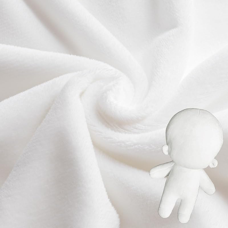 

Daily favo stuffed toy material push stitch cloth cloth soft boa For sewing skin Sewing activities (white 160cm x 30cm)