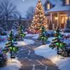 Solar Christmas Trees Lights IP44 Waterproof Lighting Modes Outdoor Christmas Tree for Yard Families Outdoor Decor