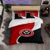 Set Biancheria da Letto Sheffield United Football 3 Pezzi Morbido Set Copripiumino con Federe Set Decorazione Camera da Letto per la Casa