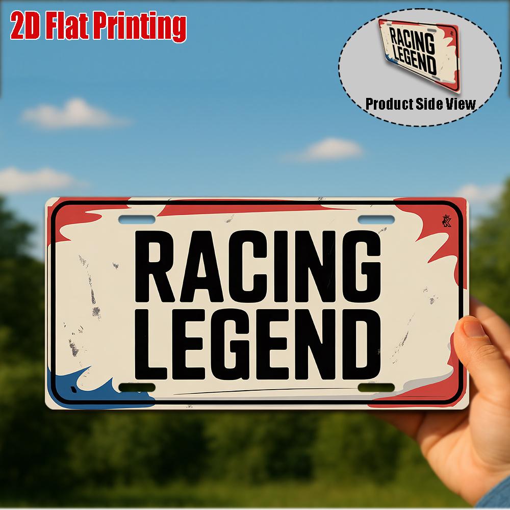 D Flatpc Vintage Metal Sign Only for decoration Outdoor Wall Art ( )RACING LEGEND Aluminum Sign Rustic Racing