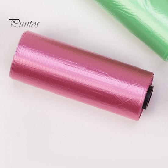 Pet Supplies 4Rolls/60Pcs Dog Bags Solid Color Leak-proof Cats Eco-friendly Waste for Home Pets