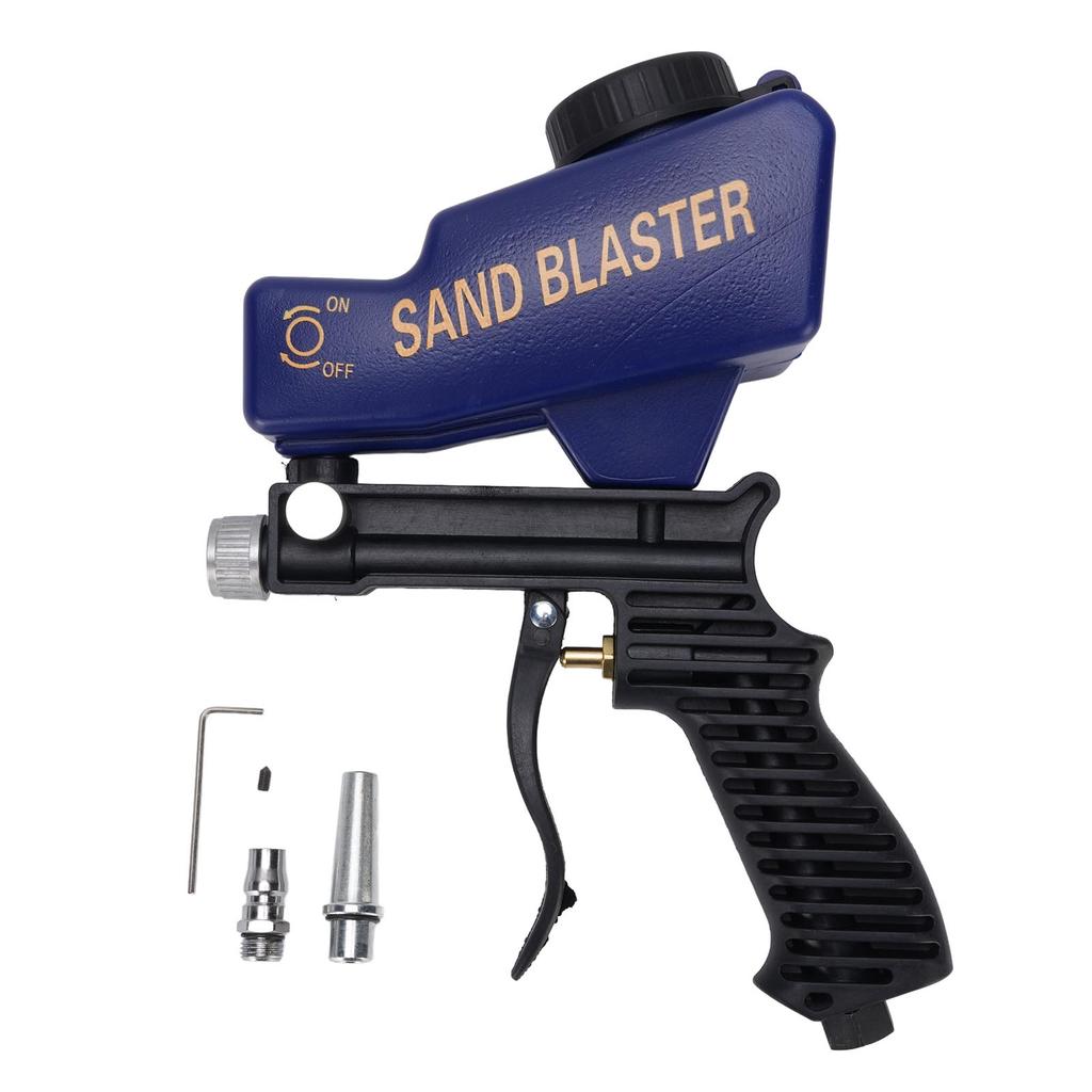 Portable Handheld Sand Blaster Small Air Sandblaster for Glass Wood Metal Cleaning Polishing
