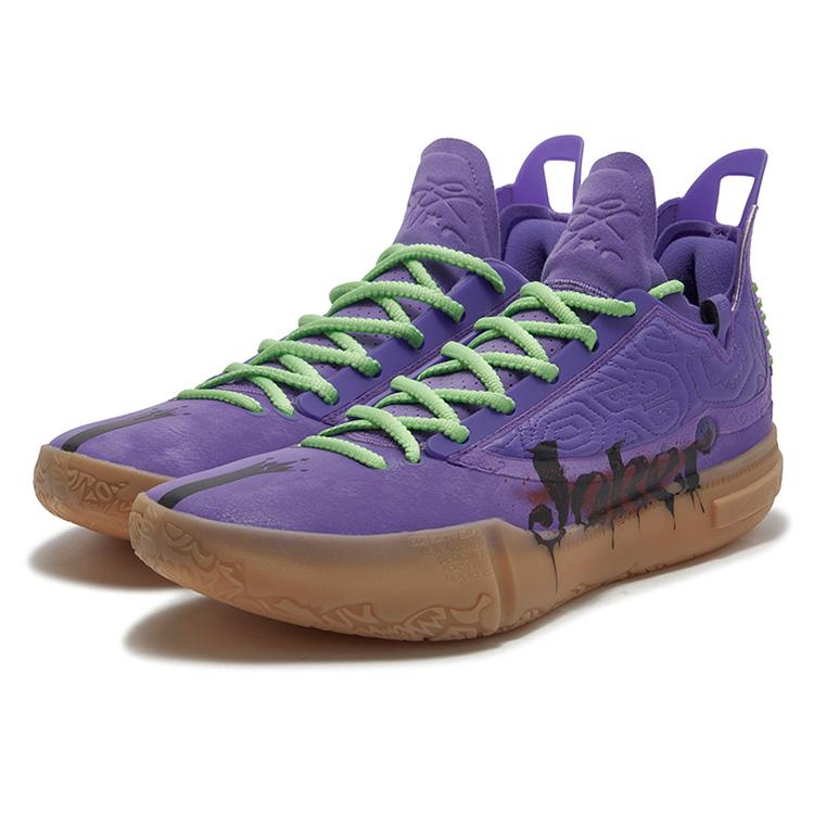 New 361° Non Slip Wear Resistant Shock Absorption Low Top Basketball Shoes Men's Ultraviolet 672511103-3
