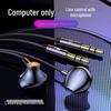 Dual Plug Wired Computer Headset with In-Line Mic, Semi-In-Ear Design, Comfortable Long Wear, Superior Sound Quality