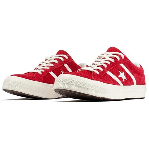 Converse One Star Academy 'Red' (Unisex) Red / Ivory Canvas Shoes 163270C