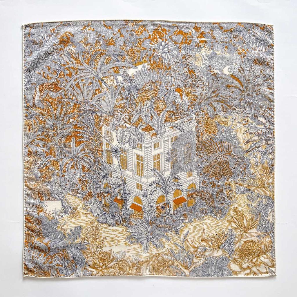 18% Silk 82% Wool Scarf Women Pashmina Double sided Foulard Female Bandana Twill Scarves Hijab Shawl Wraps Square Headkerchief