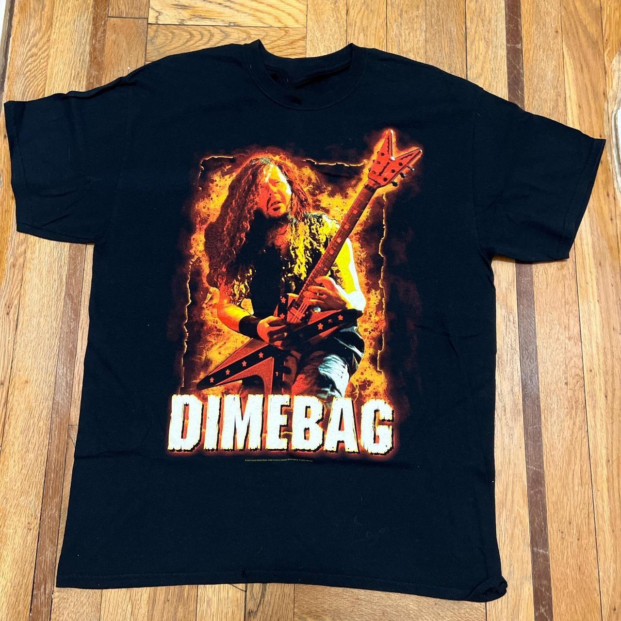 Vintage Dimebag Darrell shirt Tour Concert Full Size NI376 FREE SHIPPING XXXL
