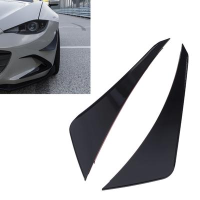 2 Pcs Front Bumper Side Spoiler Sporty Look Increase Stability Replacement for Miata ND 2016 Onwards
