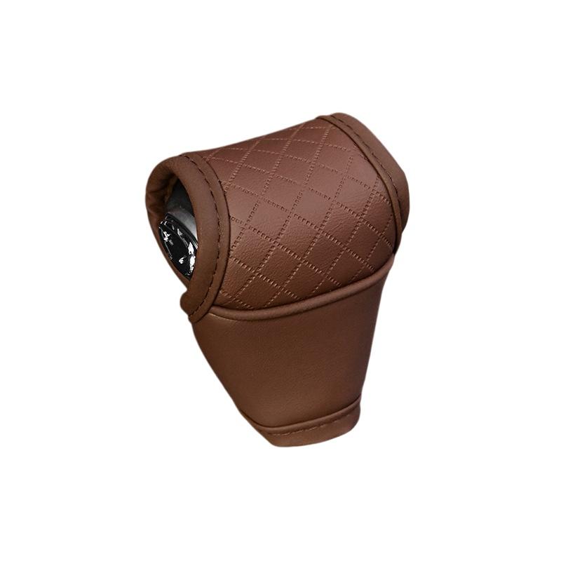 1 Pieza Cuero PU Antideslizante a Prueba de Polvo Protector de Pomo de Palanca de Cambios Universal Cubierta de Palanca de Cambios de Coche Accesorios de Decoración Interior para Palanca de Cambios