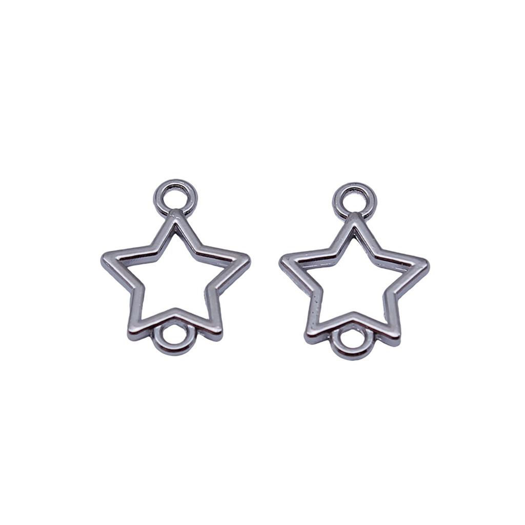 Double Star Connectors Moon For Celestial Themed Bulk Jewelry Findings