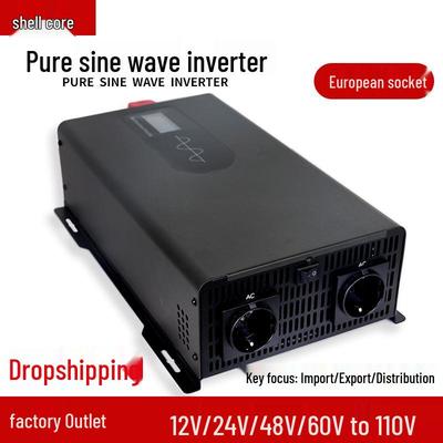 Onduleur à onde sinusoïdale pure norme européenne, 12V-96V vers 110V 60Hz, 500W-5000W Usage domestique