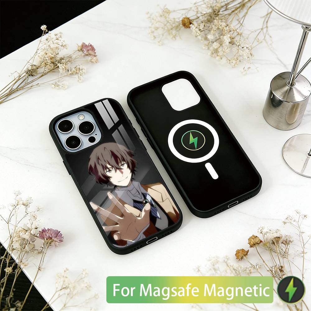 

Bungo Stray Dogs Phone Case For iPhone17,16,15,14,13,12,11 Plus,Pro Magnetic with Magsafe Wireless Charging iPhone14