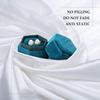 Hexagon Velvet Ring Box with Detachable Lid Earings Heirlooms Holder for Proposal Engagement Wedding Ceremony Proposals