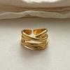 Stylish Irregular Geometric Rings Stylish Geometric Line Crossed Rings For Women Perfect For Parties And Gifts