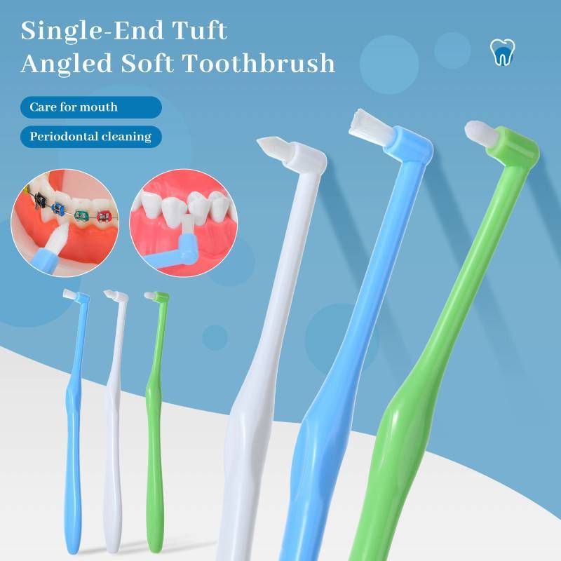 Manual Orthodontic Toothbrush With Soft Bristles For Whole Family Dental Cleaning